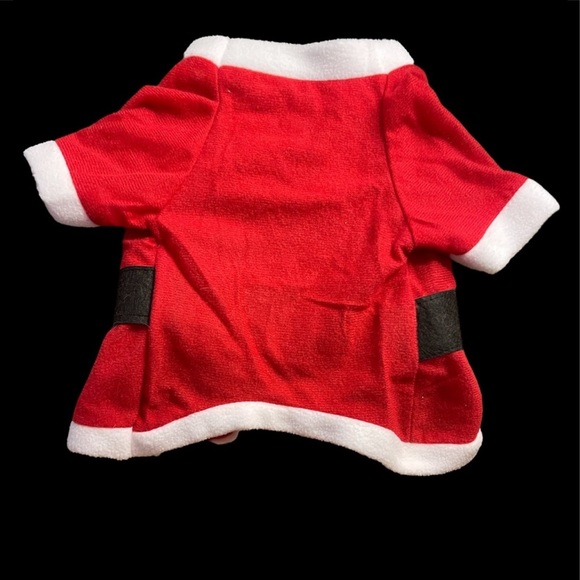 Adorable DOG SANTA SUIT-States size LARGE. My opinion it is a size SMALL - Picture 2 of 3